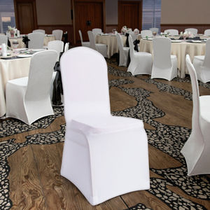 Áo phủ ghế thun co giãn đa năng màu trắng, khuyến mãi nóng, tiết kiệm chi phí, thích hợp cho khách sạn, tiệc cưới hoặc liên hoan - Product Image 1