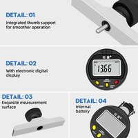 Indicateur de cadran d'accessoire de type aiguille en acier inoxydable de haute précision Indicateur de cadran de jauge de profondeur numérique électronique