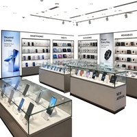 Vitrine de Comptoir Professionnelle Boxue pour Téléphones Portables avec Écran en Verre Verrouillable - Personnalisable pour la Vente en Gros
