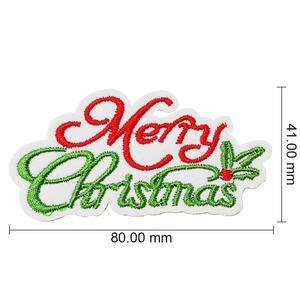 New Christmas Santa Deer Embroidery <strong>Patches</strong> Christmas Tree Snowman Embroidered Iron on Woven <strong>Patch</strong> for Clothes - Product Image 6