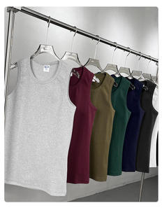 Canotta da Palestra da Uomo 2026 in Cotone Spandex 430g, Senza Maniche, Personalizzabile con Logo, Traspirante, per Allenamento Atletico e Fitness - Product Image 4