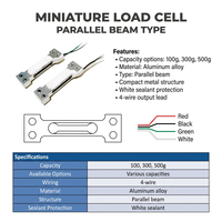 Sel Beban Mikro 100g 200g 300g 500g Sensor Berat Tipe Beam Akurasi Tinggi untuk Timbangan Perhiasan TAL221