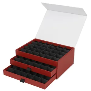 创意3层巧克力饼干糖果纸磁性礼品盒批发带标志的空巧克力盒