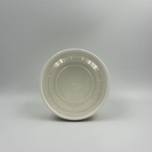 Contenedor de Alimentos Redondo Desechable de Papel Kraft Bicolor Personalizado de Fábrica, Tazones de Ensalada Desechables para Llevar con Tapa - Product Image 3