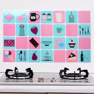 Autocollant mural de cuisine résistant à l'huile fleur légumes fruits <span class=keywords><strong>dauphin</strong></span> étanche résistant à la chaleur <span class=keywords><strong>salle</strong></span> de <span class=keywords><strong>bain</strong></span> mur Art décalcomanie décoration de la maison - Product Image 1