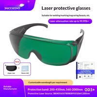 Lunettes de sécurité laser 780 nm résistantes aux UV et aux ondes proches infrarouges en polycarbonate pour les appareils de beauté laser et d'épilation