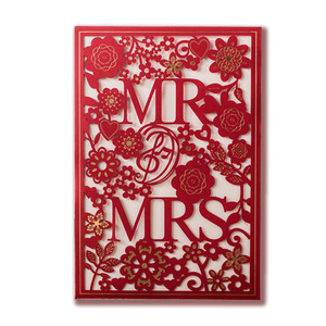 Tùy chỉnh 3D mô hình Châu Âu cắt laser lời mời đám cưới thanh lịch sáng tạo trang trí đám cưới đạo cụ - Product Image 6