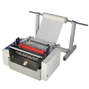 Pe Cross Cutter Air Bubble Flim Roller Slitting Paper Fabric Leather Tape Roll Cutting Machine