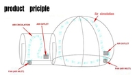 Domo Inflable Transparente Impermeable Tipo Túnel para Celebridades de Internet, para Cabina de Fotos en Bodas al Aire Libre