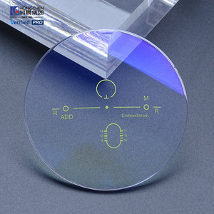 HONGCHEN Haute qualité RX Personnalisé 1.56 FreeForm Lentilles optiques de prescription de couleur verte dégradée teintées progressives - Product Image 4