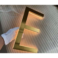Enseigne lumineuse personnalisée en PVC 3D avec bande LED, décoration intérieure et extérieure, logo mural en acier inoxydable, lettres encastrées rétroéclairées, alimentation CA
