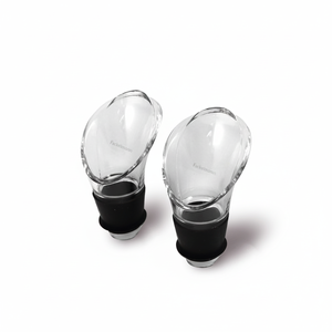 Di lusso classico Decanter beccuccio Set di 2 vetro borosilicato versatori di vino con Logo personalizzato per Whisky e regali - Product Image 2