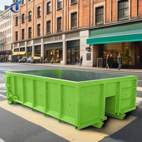 Conteneur à déchets à crochet lourd, personnalisé, pour le recyclage, à décharge par roulement