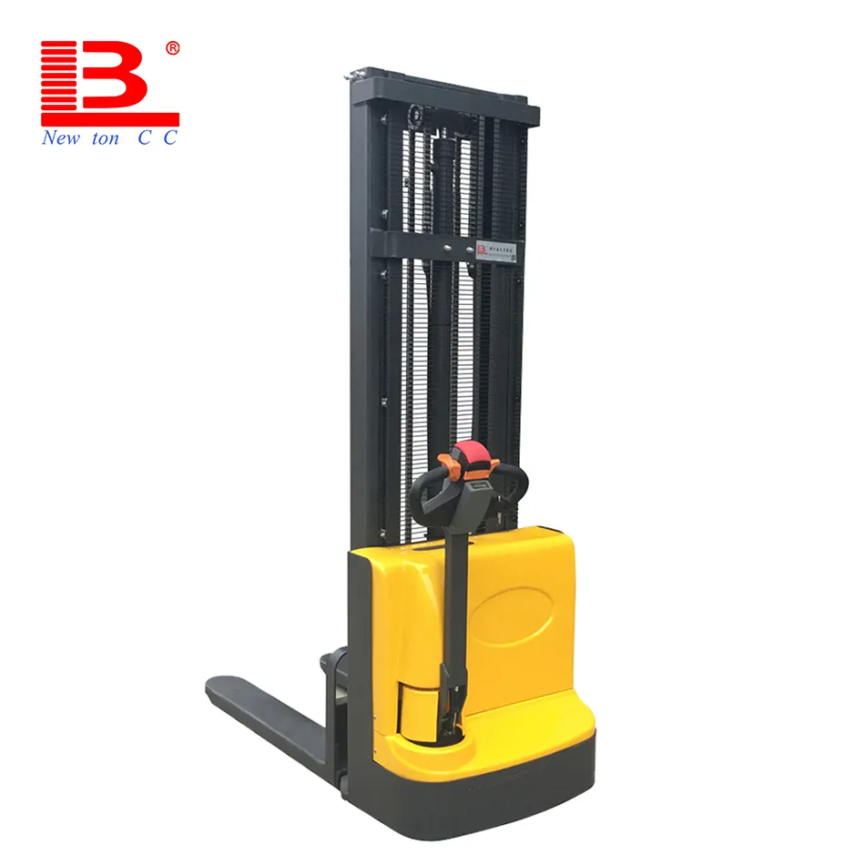 electric lifter load 1000kg 2000kg 1500kg walkie full electric stacker pallet lift portable electric forklift