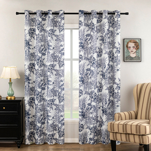 Phong cách Mỹ trông giống như Kết cấu vải lanh Lily in thiết kế rèm cửa sổ phù hợp cho phòng khách phòng ăn phòng ngủ - Product Image 5