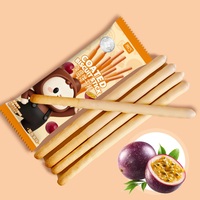 Bâtonnets de biscuits enrobés de chocolat et de fruits, multi-saveurs, marque privée OEM, vente en gros