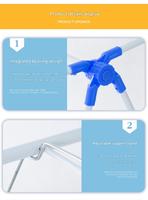 Séchoir à linge intérieur/extérieur pliable à 2 niveaux Séchoir portable à ailes réglables en hauteur pour vêtements et serviettes