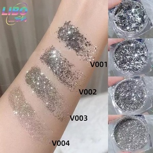 2025 nouveau décoratif brillant argent paillettes poudre Bling Bligh pur argent flocons ongles Pigment - Product Image 3