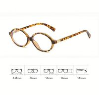 Lunettes de soleil ovales rétro pour femmes 2024, motif léopard, UV400, petite monture, anti-lumière bleue, lunettes optiques pour femme