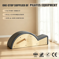 ZENJOY Équipement de Pilates de haute qualité pour studio et usage domestique, en bois d'érable classique, avec arceau de correction de la colonne vertébrale pour étirements dorsaux