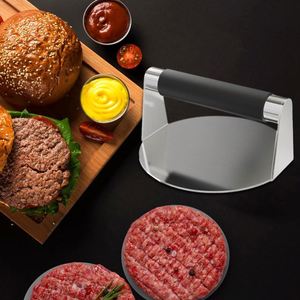 Prensa para Hamburguesas de Acero Inoxidable de 5.5 Pulgadas con Logotipo Personalizado y Mango Antideslizante - Product Image 6
