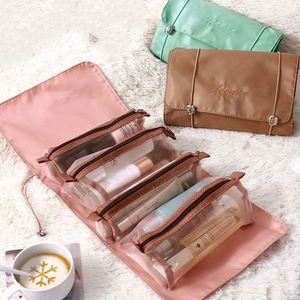 Bolsa de Cosméticos Multiusos Desmontable, Organizador de Artículos de Aseo Portátil para Viaje, Bolsa de Maquillaje Enrollable - Product Image 3
