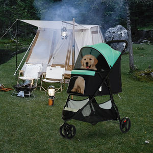 एल्यूमीनियम 600d ऑक्सीफोर्ड कपड़े फोल्डेबल पालतू ट्रॉली गाड़ी <span class=keywords><strong>3</strong></span> पहियों सरल डिजाइन बड़ी क्षमता 15 किलोग्राम भार क्षमता कार के लिए संगत - Product Image 6