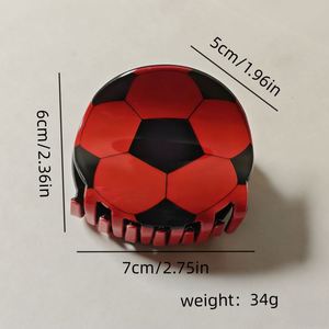 En gros, Pinces à cheveux requin et accessoires de coiffure de football originaux, à thème dessin animé de football - Product Image 3