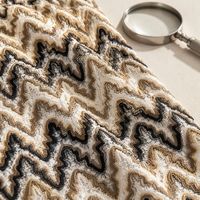 Tissu tricoté à la chaîne en fil d'or et d'argent pour robe