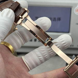 Reloj Cronógrafo Automático para Hombre, Modelo 2026, Movimiento 7750, Caja Color Oro Rosa, Correa de Cuero Italiano con Función de Fecha - Product Image 4