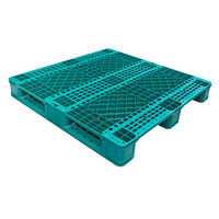 Palette en plastique HDPE à 4 voies, simple face, ventilée, pour silo agricole, entrepôt industriel, stockage empilable