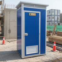 Toilettes mobiles écologiques modulaires portables préfabriquées pour camp de travail extérieur à assemblage rapide en panneaux sandwich