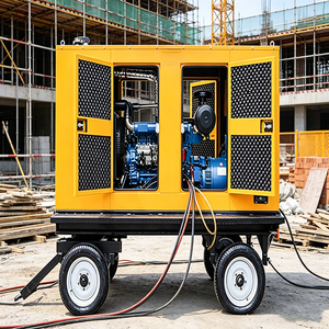 Groupe électrogène diesel silencieux portable 600 kVA à <span class=keywords><strong>livraison</strong></span> rapide pour la construction extérieure et l'alimentation des chantiers isolés - Product Image 3