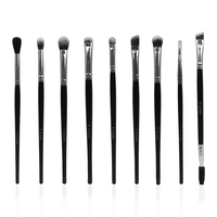 V.Lovely Juego de 16 Brochas de Maquillaje para Polvo, Base, Corrector, Rubor, Sombra de Ojos y Cejas, Color Negro, Herramientas Cosméticas