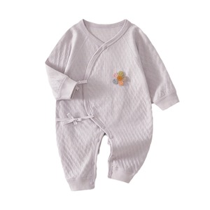 Mameluco para Bebé de Algodón Puro, Talla 52, Unisex, para Recién Nacido, Primavera/Otoño, con Apliques de Flores - Product Image 5