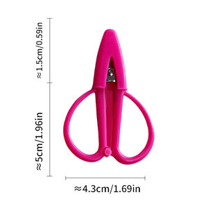 Ciseaux en gros Syh1413 pour étudiants, petits ciseaux colorés pour broderie et artisanat avec lame en acier inoxydable lisse et manche en plastique - Product Image 6