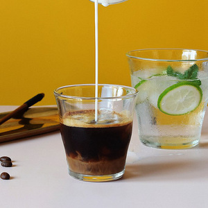 Vaso de Vidrio con Diseño de Ondas de Agua, de Borosilicato Alto, Transparente, Minimalista, para Café en Casa o Fiestas - Product Image 3