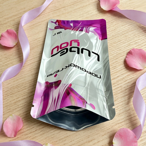 Custom Printed Three Side Seal Aluminum Foil Pouch Small Zipper Packaging <b>Bag</b> For Powder Gel Cosmetic Sample Skincare Sachet - Product Image 2