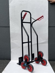 250Kg Boetiekfabriek Op Maat Stalen <span class=keywords><strong>Trolleys</strong></span> Voor Magazijntrolleys, 6 Wielen Trapklimmen, Intrekbare Leuningen - Product Image 2