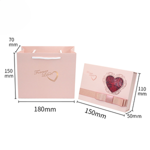 Caja de Regalo de Joyería al por Mayor con 6 Flores, Seis <span class=keywords><strong>Rosas</strong></span>, Lazo Rosa <span class=keywords><strong>y</strong></span> Corazón para el Día de San Valentín, para Mujeres <span class=keywords><strong>y</strong></span> Niñas - Product Image 5