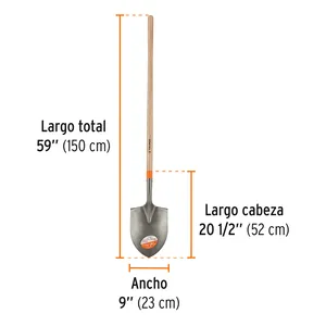 Truper classica pala di irrigazione Set 3 unità Con lunga 49 'mango Caja Con 3 Unidades - Product Image 3