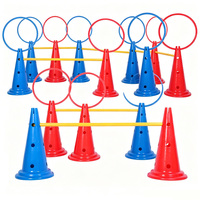 Marqueurs d'entraînement de football, Cadres de barrières, Cônes de signalisation, Cônes de type cornet de glace épaissis, Ballons de basketball perforés, Barils multi-cônes