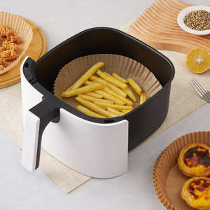 Papiers de cuisson carrés pour friteuse à air, qualité alimentaire, résistants aux hautes températures, jetables, rouleaux de cuisine pour la cuisson - Product Image 2