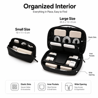 Bolsa de Accesorios Digitales con Logotipo Personalizado para Banco de Energía, Ratón, Organizador de Viaje Taslon, Resistente al Agua, Gran Capacidad, Estuche para Documentos
