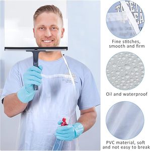 Delantal Impermeable Unisex de PVC Resistente, Delantal Protector de Plástico Duradero para Cocina, Lavavajillas y Uso en Halloween - Product Image 4