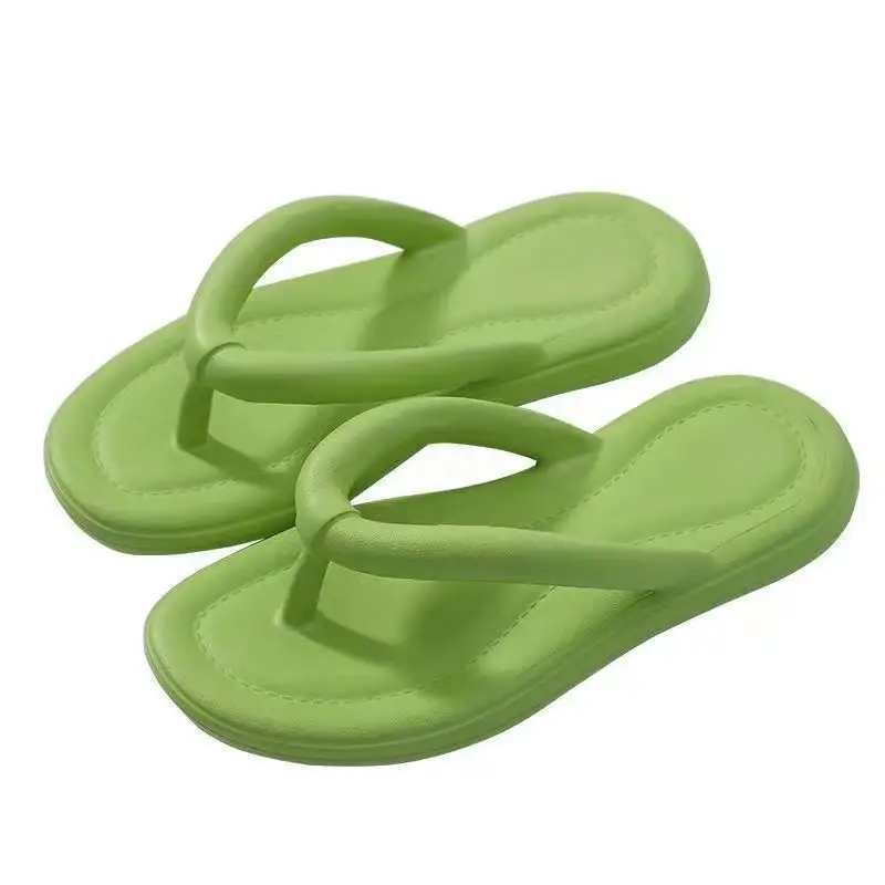 2023 Women Slippers Summer Beach Eva Leisure Ladies Indoor Home Anti-slip Men's Evergreen Flip-flops Soles Bathroom Slides Shoes