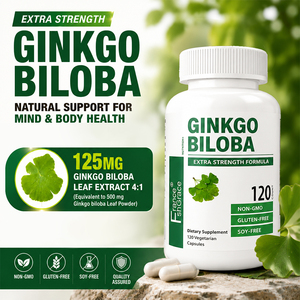 Fabricante de Suplementos Herbales de Ginkgo Biloba, Gránulos con Extractos de la Planta de Ginkgo Biloba, Apoyo a la Salud, 120 Cápsulas de Ginkgo Biloba - Product Image 3