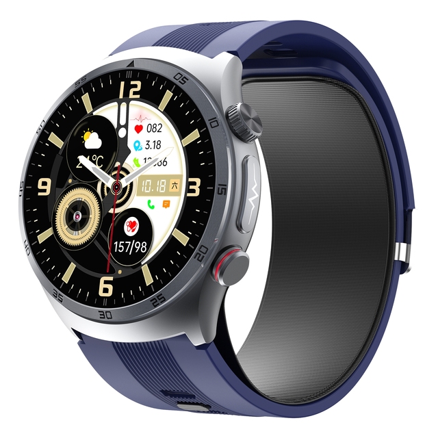 GS25 Smart Watch 1.43 Inch Amoled Retina Touch Screen ECG Nano TPU NFC Access Control Large Battery Fitness Smartwatch