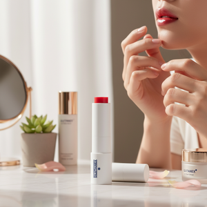 Glutanex <b>Lip</b> Glow Balm Scarlet barrier repair K beauty trend smooth nourishing <b>lip</b> lightweight glossy clinical hydrating firming - Product Image 3