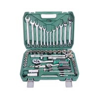 Juego de Herramientas de Reparación de Automóviles de Alta Calidad, 61 Piezas, Juego de Llaves de Trinquete, Herramientas Manuales con Destornillador Mecánico, en Caja